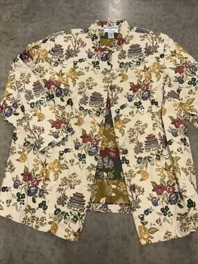 Vintage Erin London Petites Embroidered Japanese Inspired Jacket Size 20W New